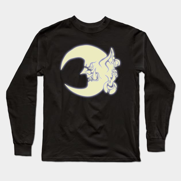 Evil Mood In Yellow With Shadow Long Sleeve T-Shirt by This is ECP